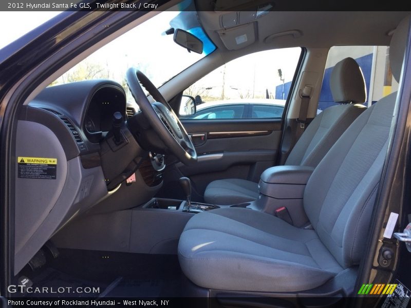 Twilight Black / Gray 2012 Hyundai Santa Fe GLS