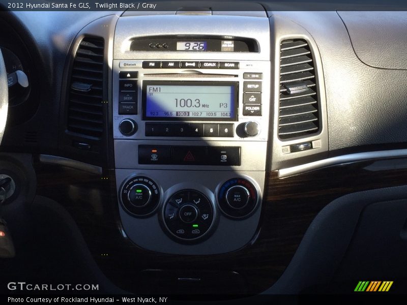 Twilight Black / Gray 2012 Hyundai Santa Fe GLS