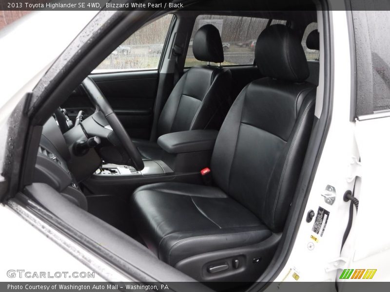 Blizzard White Pearl / Black 2013 Toyota Highlander SE 4WD