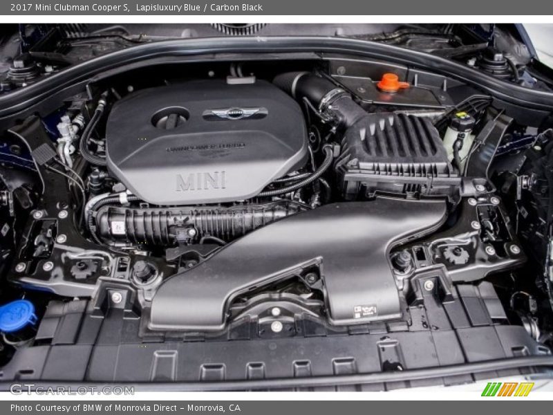  2017 Clubman Cooper S Engine - 2.0 Liter TwinPower Turbocharged DOHC 16-Valve VVT 4 Cylinder