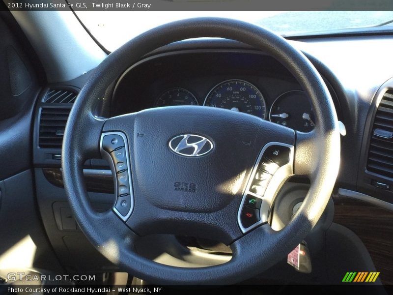 Twilight Black / Gray 2012 Hyundai Santa Fe GLS
