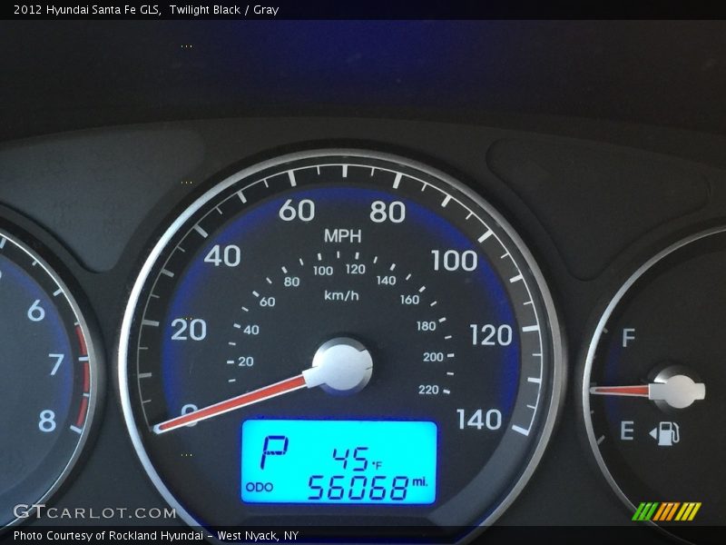 Twilight Black / Gray 2012 Hyundai Santa Fe GLS