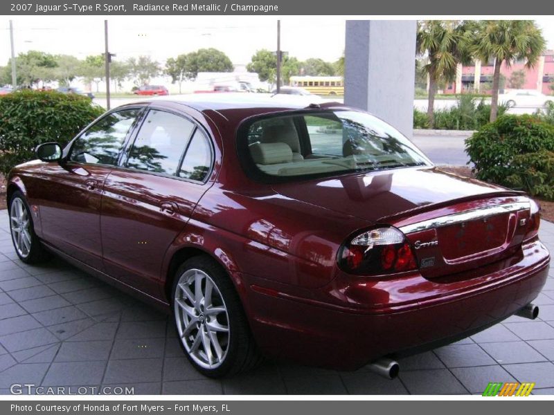 Radiance Red Metallic / Champagne 2007 Jaguar S-Type R Sport