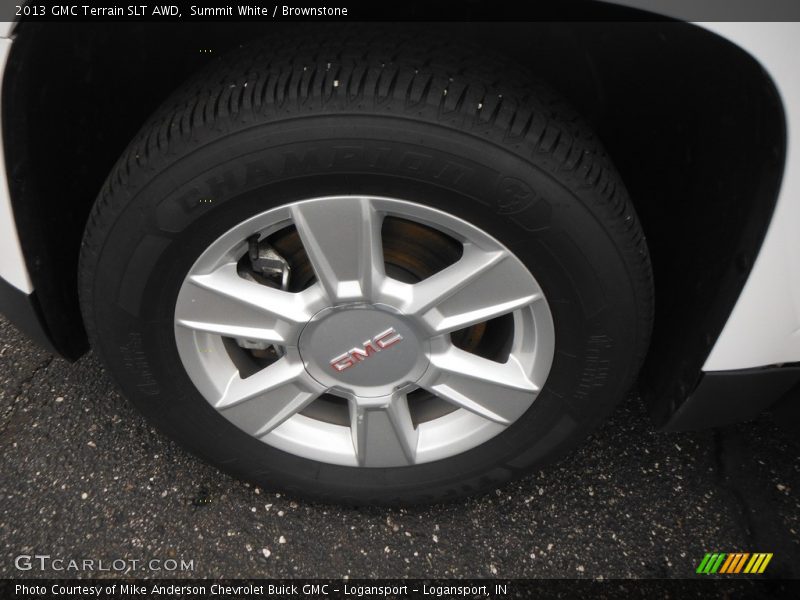 Summit White / Brownstone 2013 GMC Terrain SLT AWD