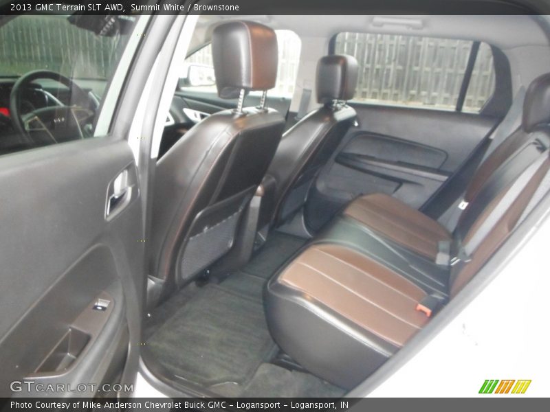 Summit White / Brownstone 2013 GMC Terrain SLT AWD