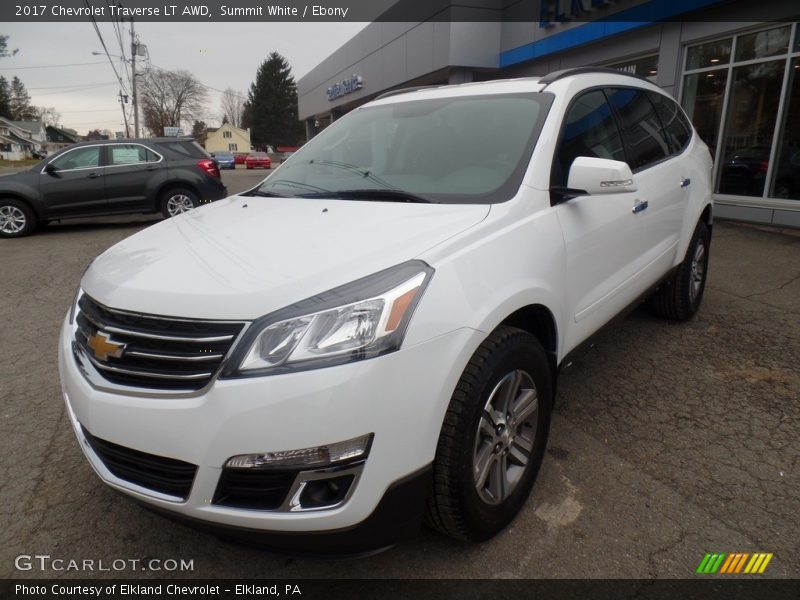Summit White / Ebony 2017 Chevrolet Traverse LT AWD