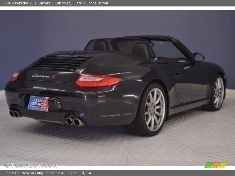 Black / Cocoa Brown 2009 Porsche 911 Carrera S Cabriolet