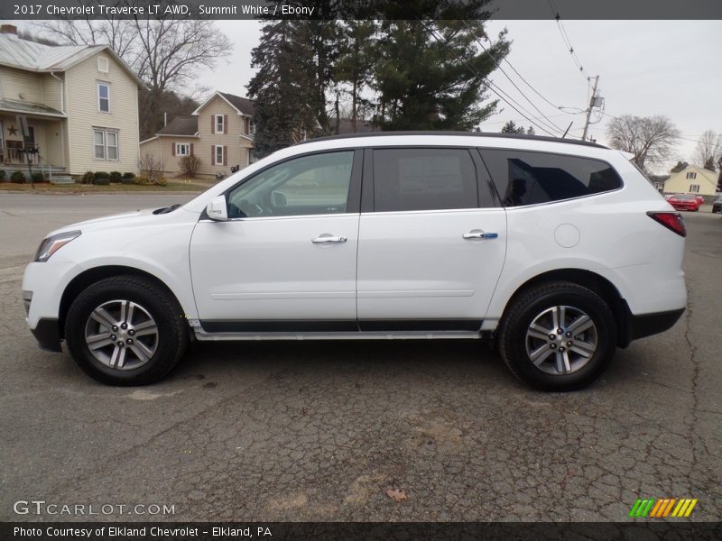 Summit White / Ebony 2017 Chevrolet Traverse LT AWD