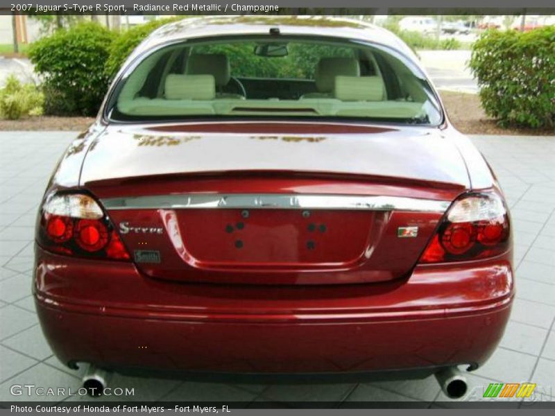 Radiance Red Metallic / Champagne 2007 Jaguar S-Type R Sport