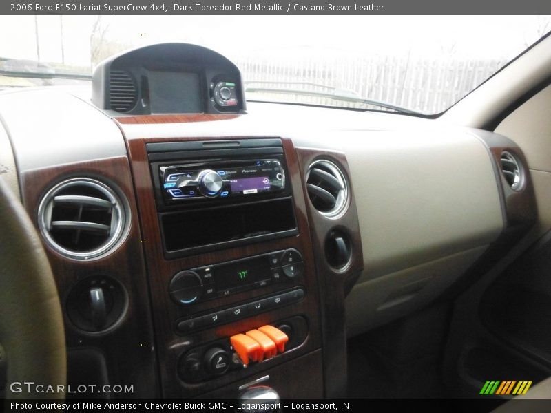 Dark Toreador Red Metallic / Castano Brown Leather 2006 Ford F150 Lariat SuperCrew 4x4
