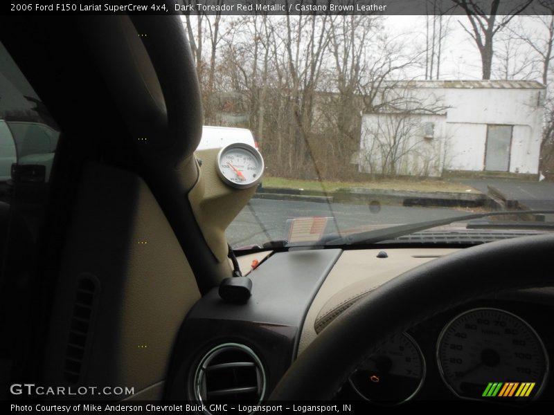 Dark Toreador Red Metallic / Castano Brown Leather 2006 Ford F150 Lariat SuperCrew 4x4