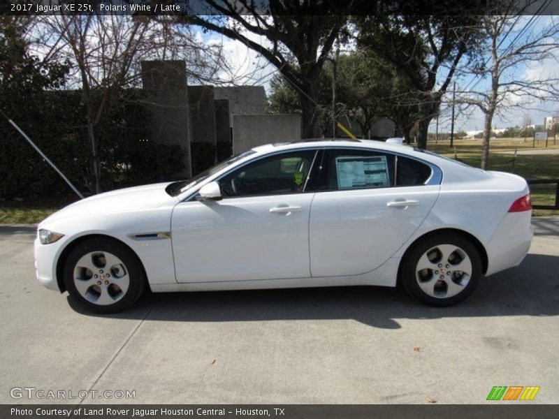 Polaris White / Latte 2017 Jaguar XE 25t