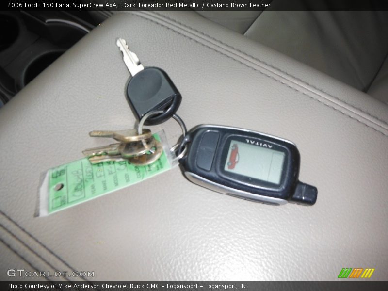 Dark Toreador Red Metallic / Castano Brown Leather 2006 Ford F150 Lariat SuperCrew 4x4