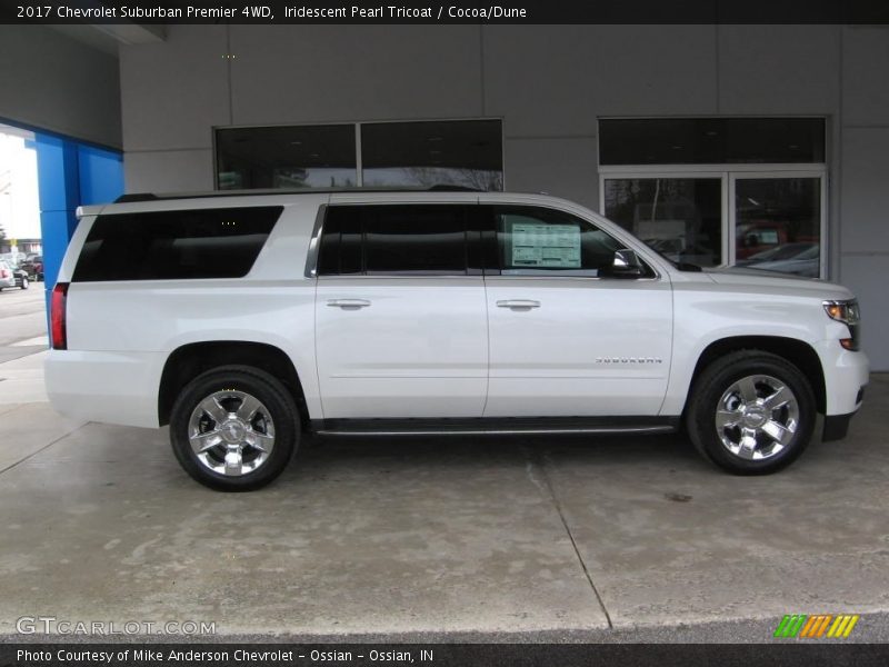 Iridescent Pearl Tricoat / Cocoa/Dune 2017 Chevrolet Suburban Premier 4WD