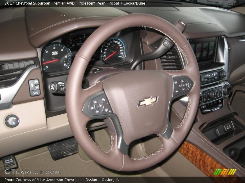 Iridescent Pearl Tricoat / Cocoa/Dune 2017 Chevrolet Suburban Premier 4WD