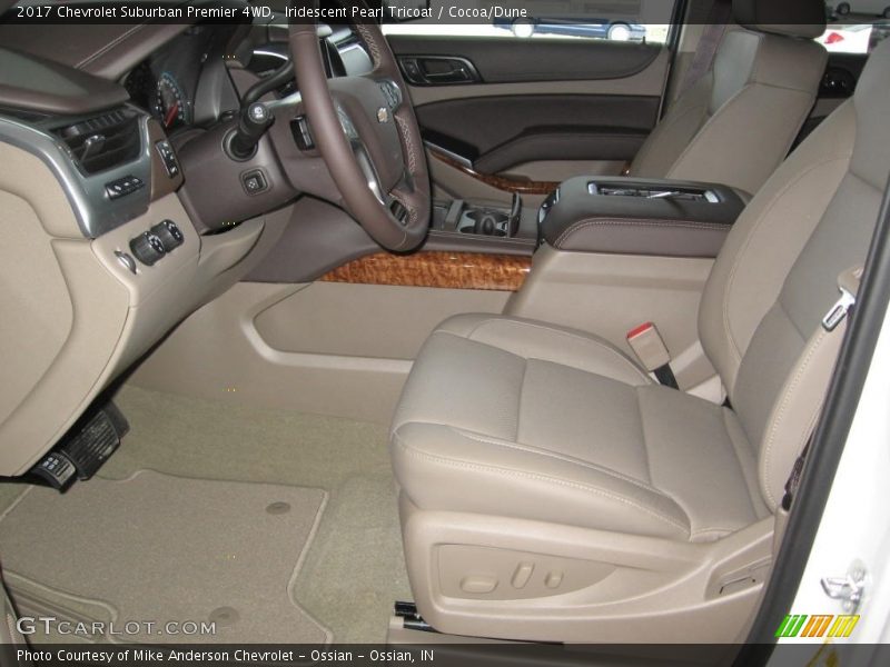 Iridescent Pearl Tricoat / Cocoa/Dune 2017 Chevrolet Suburban Premier 4WD