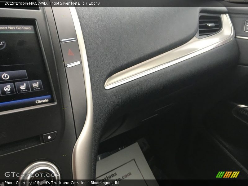 Ingot Silver Metallic / Ebony 2015 Lincoln MKC AWD