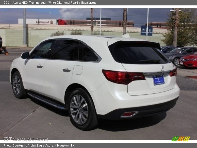 White Diamond Pearl / Eucalyptus 2014 Acura MDX Technology