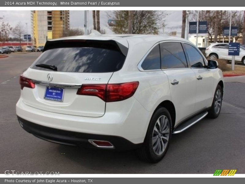 White Diamond Pearl / Eucalyptus 2014 Acura MDX Technology