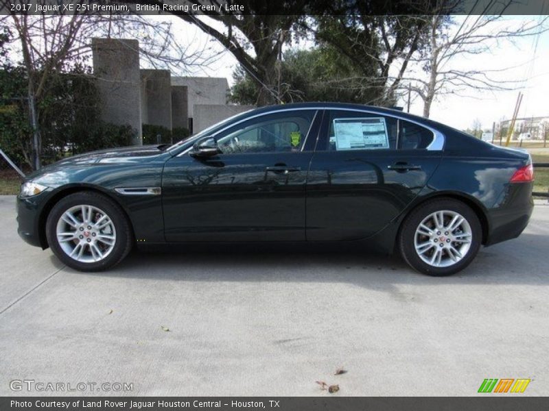 British Racing Green / Latte 2017 Jaguar XE 25t Premium