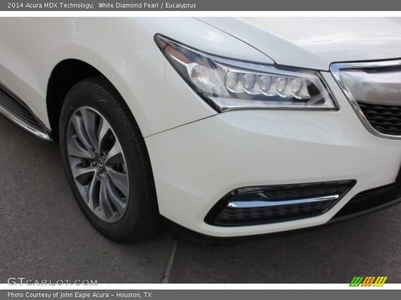 White Diamond Pearl / Eucalyptus 2014 Acura MDX Technology