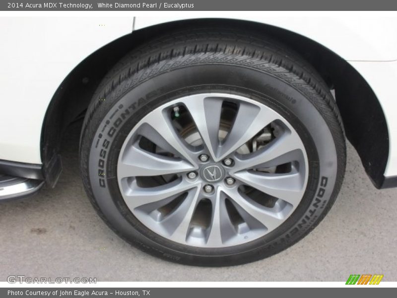 White Diamond Pearl / Eucalyptus 2014 Acura MDX Technology