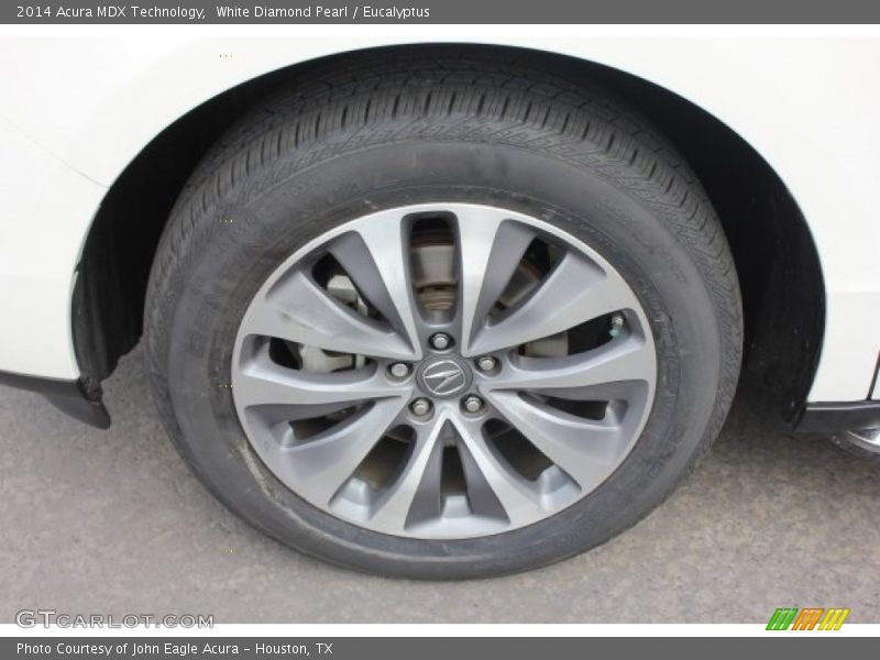White Diamond Pearl / Eucalyptus 2014 Acura MDX Technology