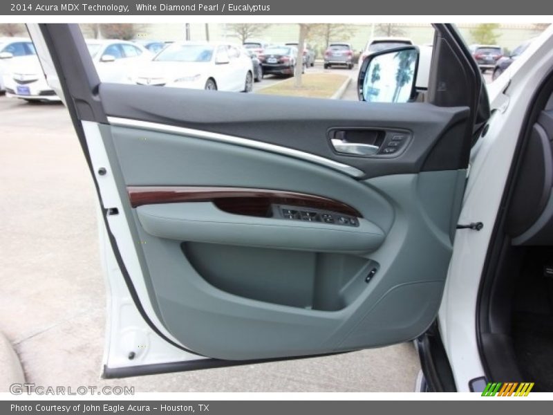 White Diamond Pearl / Eucalyptus 2014 Acura MDX Technology