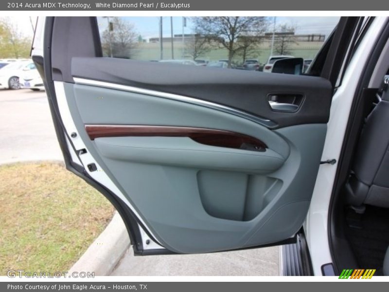 White Diamond Pearl / Eucalyptus 2014 Acura MDX Technology