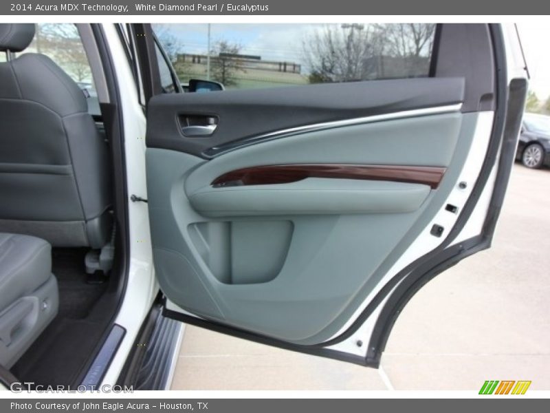 White Diamond Pearl / Eucalyptus 2014 Acura MDX Technology