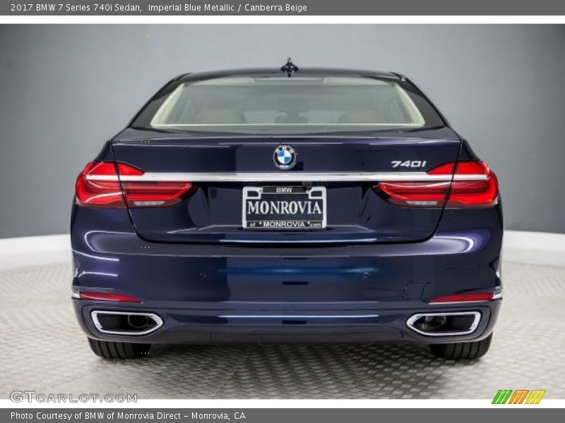 Imperial Blue Metallic / Canberra Beige 2017 BMW 7 Series 740i Sedan