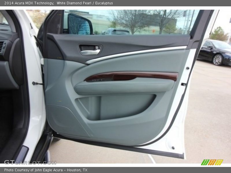 White Diamond Pearl / Eucalyptus 2014 Acura MDX Technology