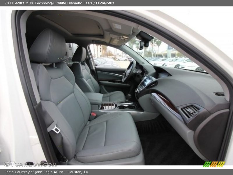 White Diamond Pearl / Eucalyptus 2014 Acura MDX Technology