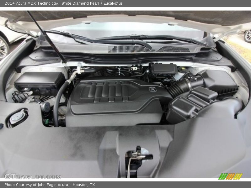 White Diamond Pearl / Eucalyptus 2014 Acura MDX Technology