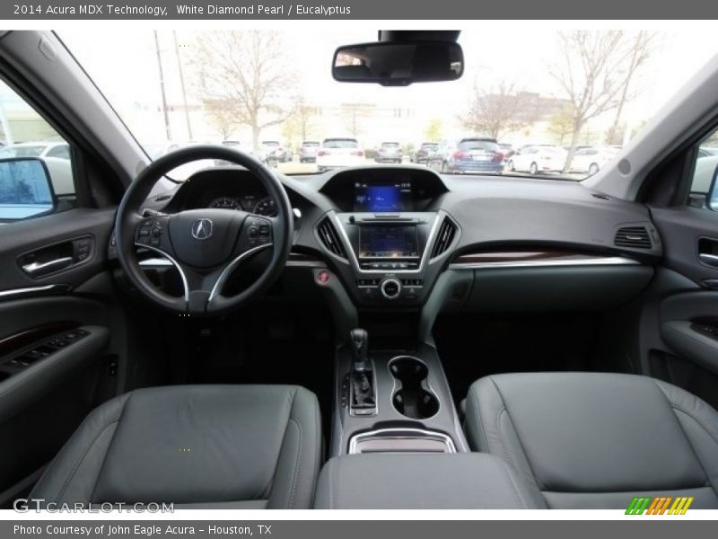 White Diamond Pearl / Eucalyptus 2014 Acura MDX Technology