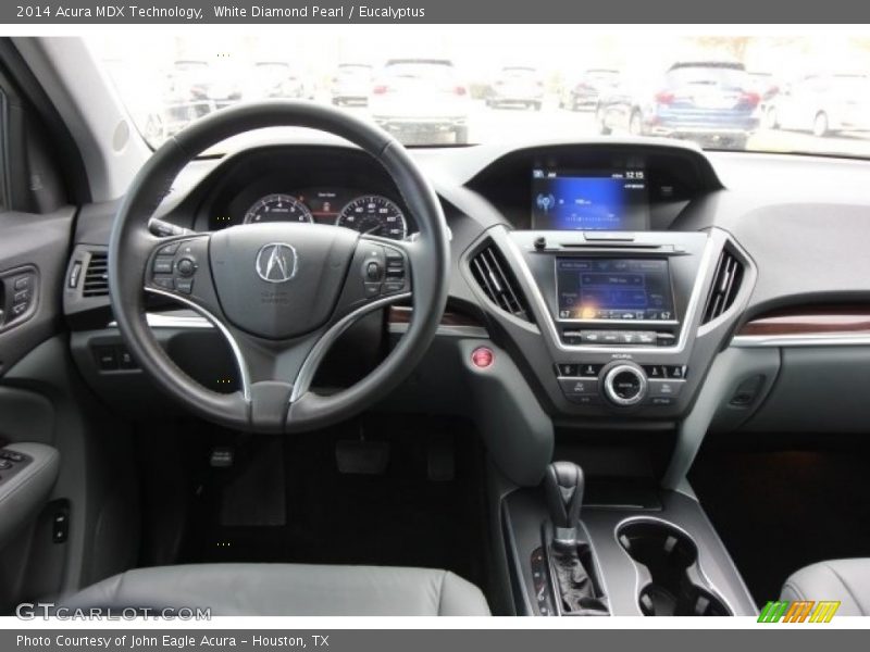 White Diamond Pearl / Eucalyptus 2014 Acura MDX Technology