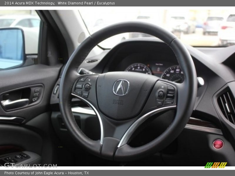 White Diamond Pearl / Eucalyptus 2014 Acura MDX Technology