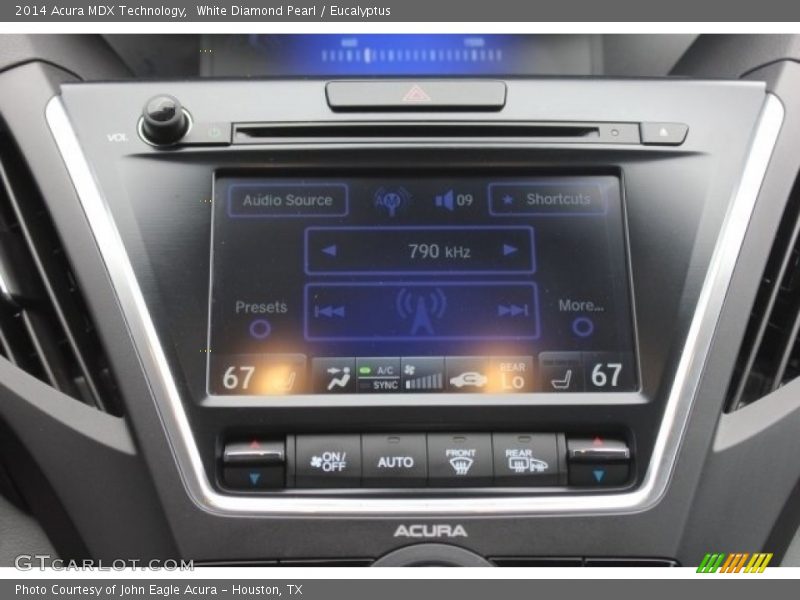 White Diamond Pearl / Eucalyptus 2014 Acura MDX Technology