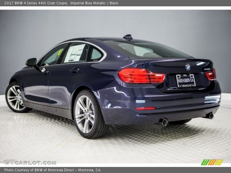Imperial Blue Metallic / Black 2017 BMW 4 Series 440i Gran Coupe