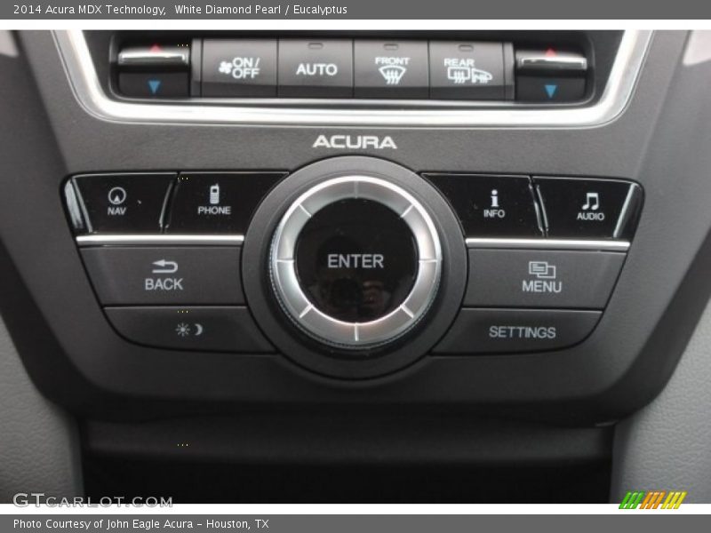 White Diamond Pearl / Eucalyptus 2014 Acura MDX Technology
