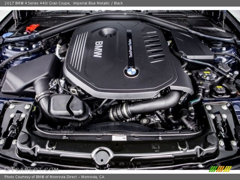  2017 4 Series 440i Gran Coupe Engine - 3.0 Liter DI TwinPower Turbocharged DOHC 24-Valve VVT Inline 6 Cylinder