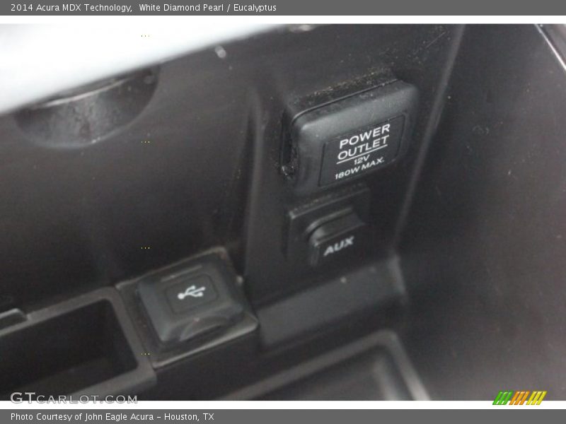White Diamond Pearl / Eucalyptus 2014 Acura MDX Technology