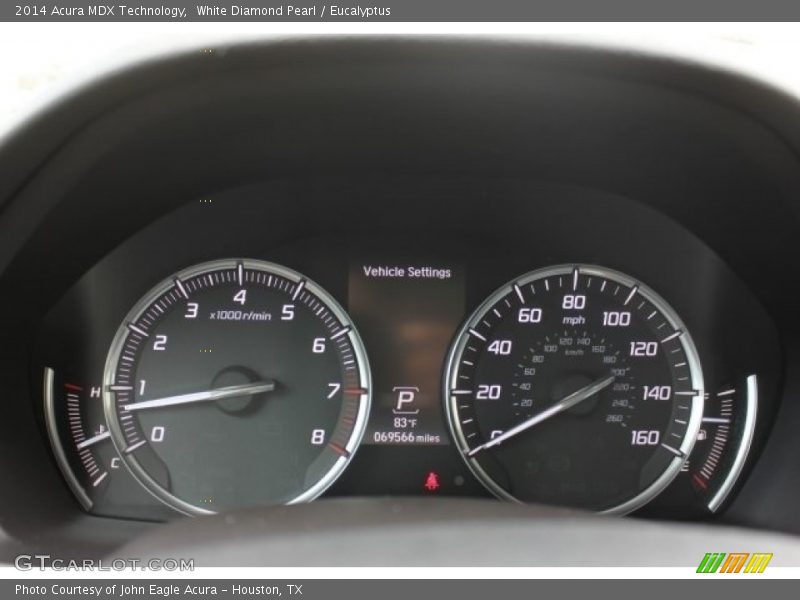White Diamond Pearl / Eucalyptus 2014 Acura MDX Technology