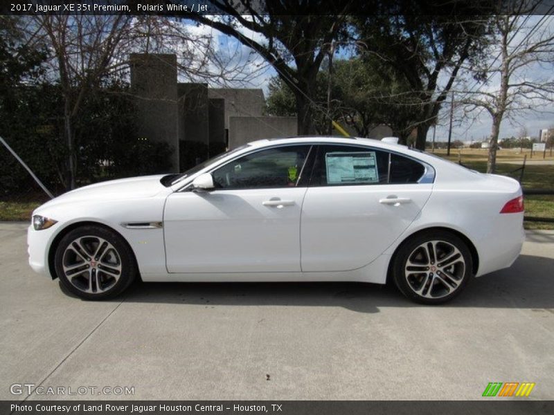 Polaris White / Jet 2017 Jaguar XE 35t Premium