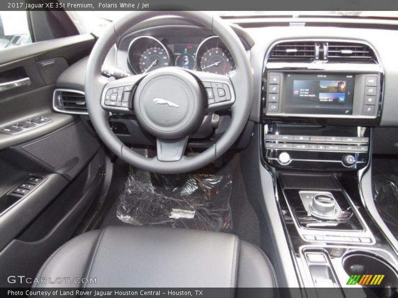 Polaris White / Jet 2017 Jaguar XE 35t Premium