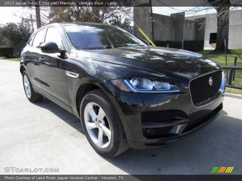 Ultimate Black / Latte 2017 Jaguar F-PACE 20d AWD Premium