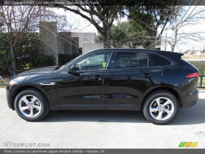 Ultimate Black / Latte 2017 Jaguar F-PACE 20d AWD Premium