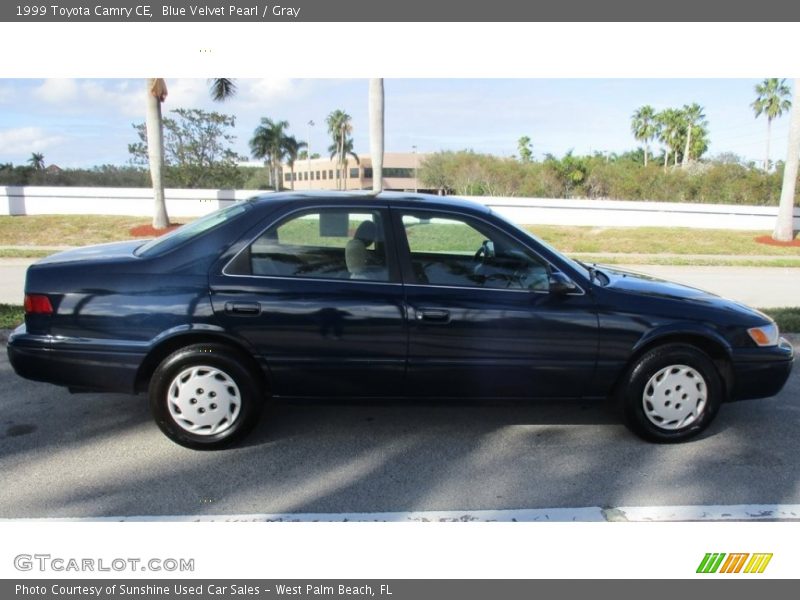 Blue Velvet Pearl / Gray 1999 Toyota Camry CE