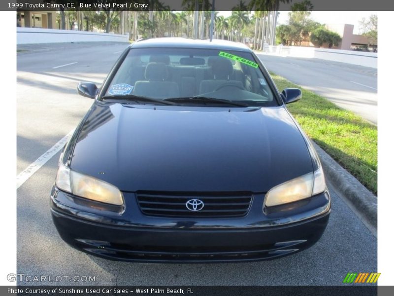 Blue Velvet Pearl / Gray 1999 Toyota Camry CE