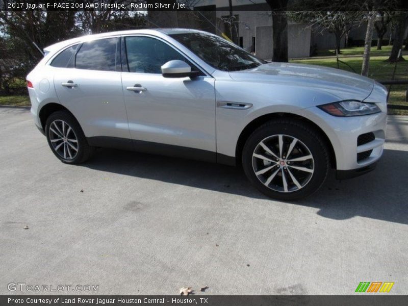 Rodium Silver / Jet 2017 Jaguar F-PACE 20d AWD Prestige